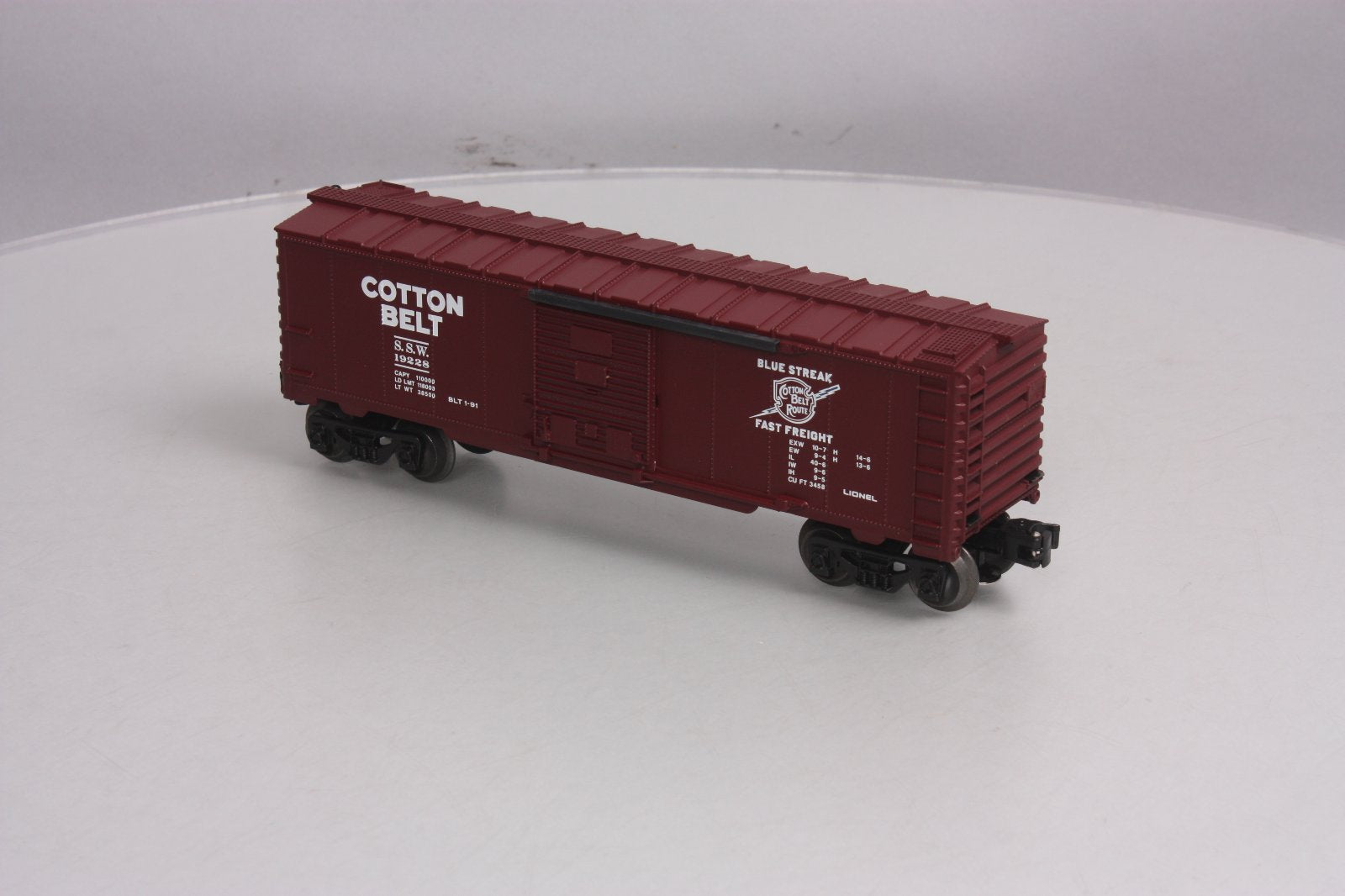 Lionel 6-19228 O Gauge Cotton Belt Boxcar LN/Box