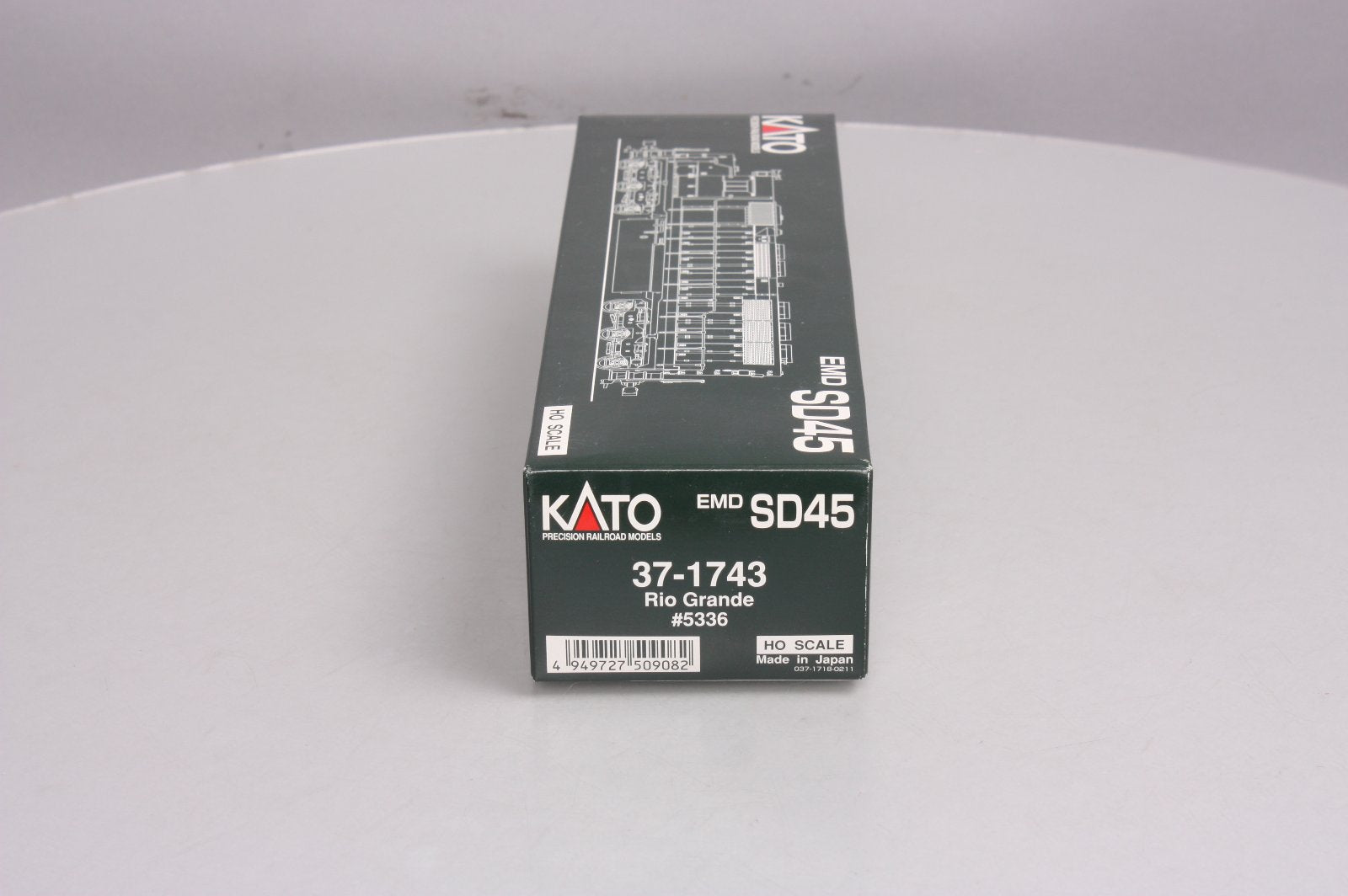 Kato 37-1743 HO Rio Grande EMD SD45 Diesel Locomotive #5336 LN/Box