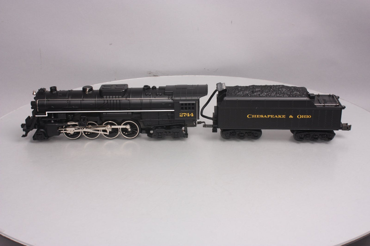 MTH 30-1128-1 O Gauge C&O 2-8-4 Berkshire Steam Locomotive & Tender w/PS1 LN/Box