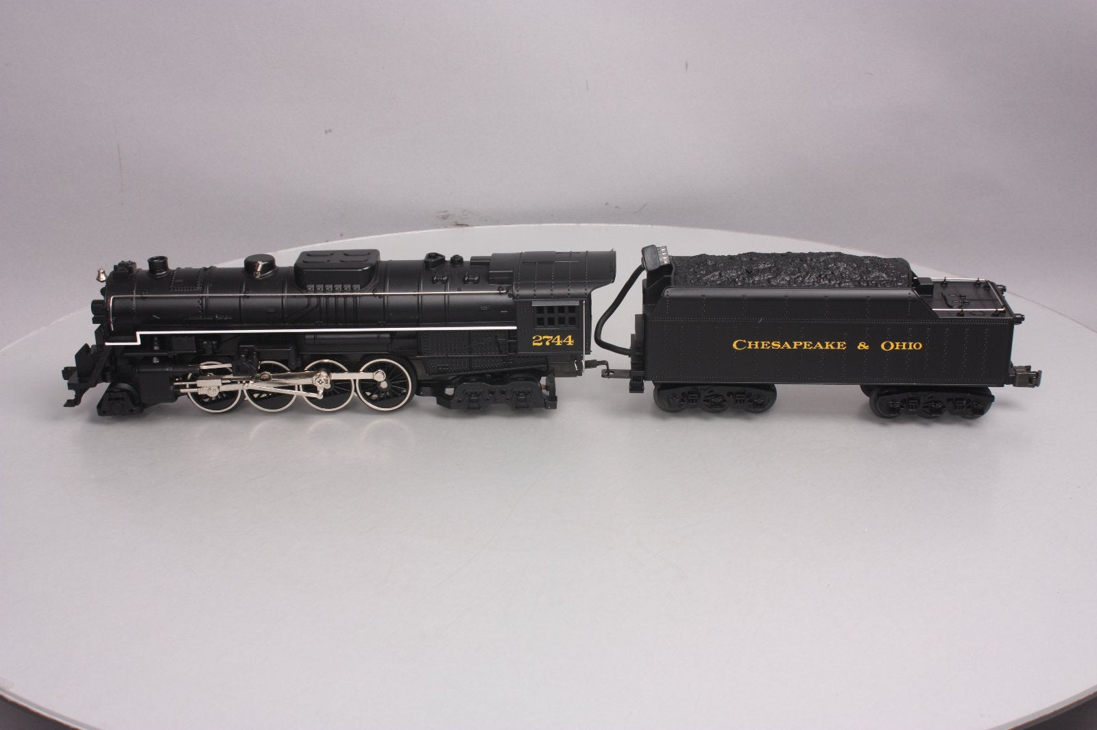 MTH 30-1128-1 O Gauge C&O 2-8-4 Berkshire Steam Locomotive & Tender w/PS1 LN/Box