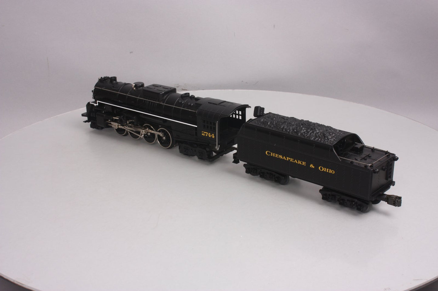 MTH 30-1128-1 O Gauge C&O 2-8-4 Berkshire Steam Locomotive & Tender w/PS1 LN/Box