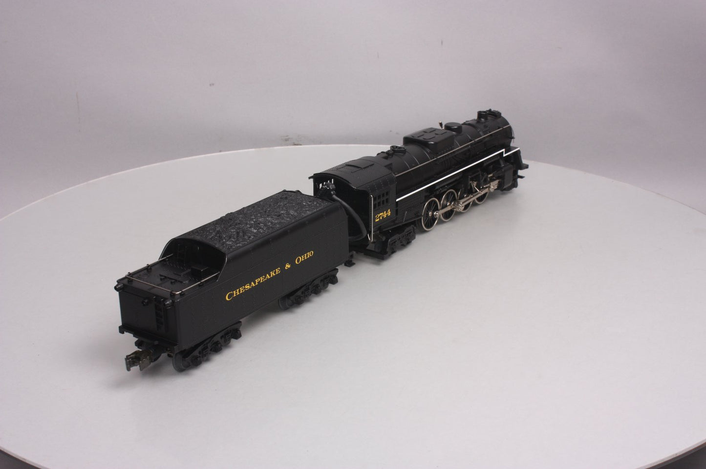 MTH 30-1128-1 O Gauge C&O 2-8-4 Berkshire Steam Locomotive & Tender w/PS1 LN/Box