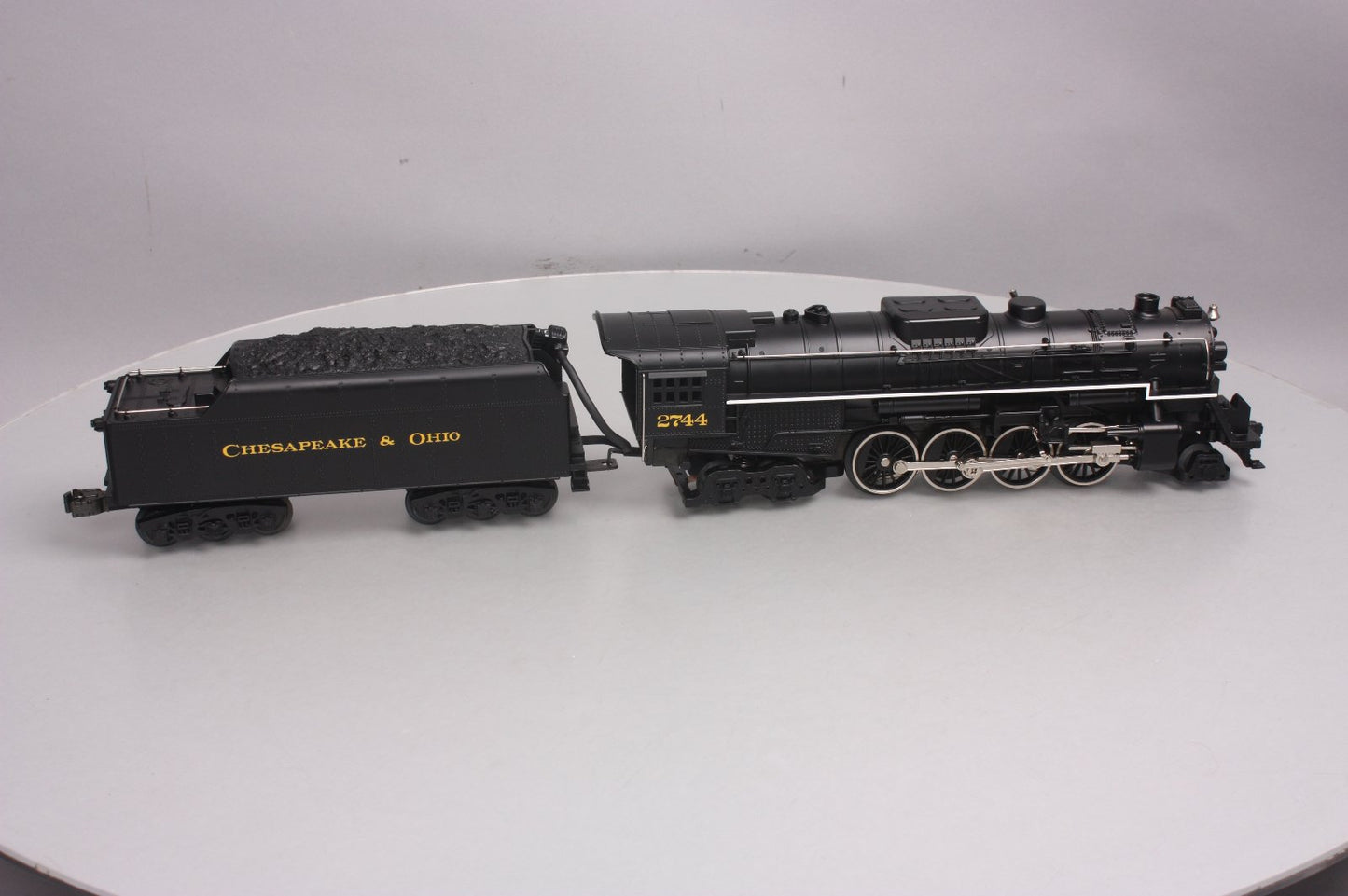MTH 30-1128-1 O Gauge C&O 2-8-4 Berkshire Steam Locomotive & Tender w/PS1 LN/Box