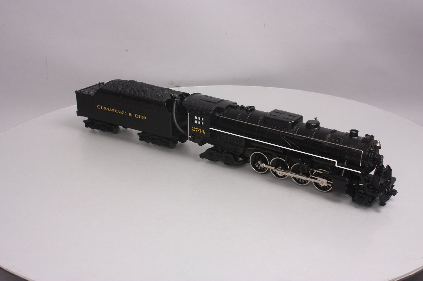 MTH 30-1128-1 O Gauge C&O 2-8-4 Berkshire Steam Locomotive & Tender w/PS1 LN/Box