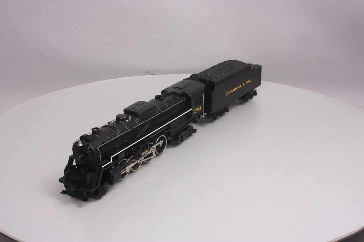 MTH 30-1128-1 O Gauge C&O 2-8-4 Berkshire Steam Locomotive & Tender w/PS1 LN/Box