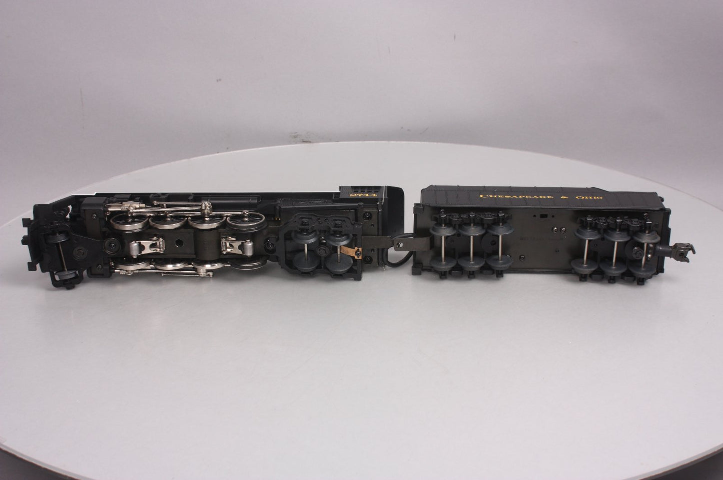 MTH 30-1128-1 O Gauge C&O 2-8-4 Berkshire Steam Locomotive & Tender w/PS1 LN/Box