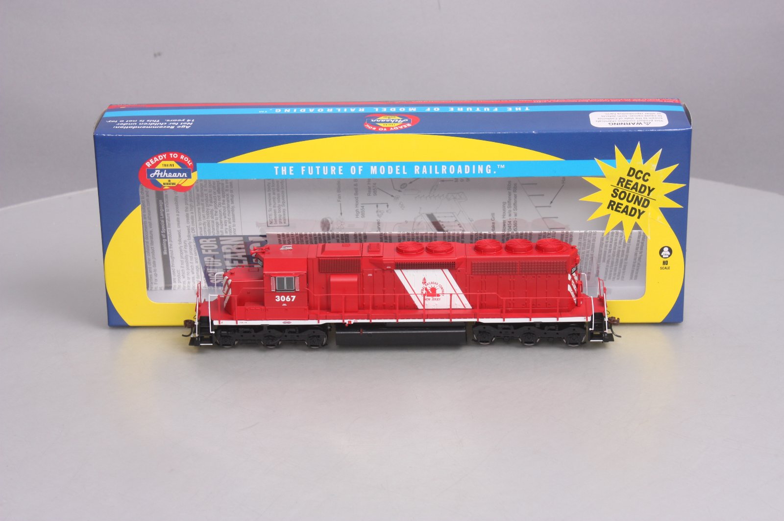 Athearn 98771 HO Central of New Jersey EMD SD40 Diesel Locomotive #3067
