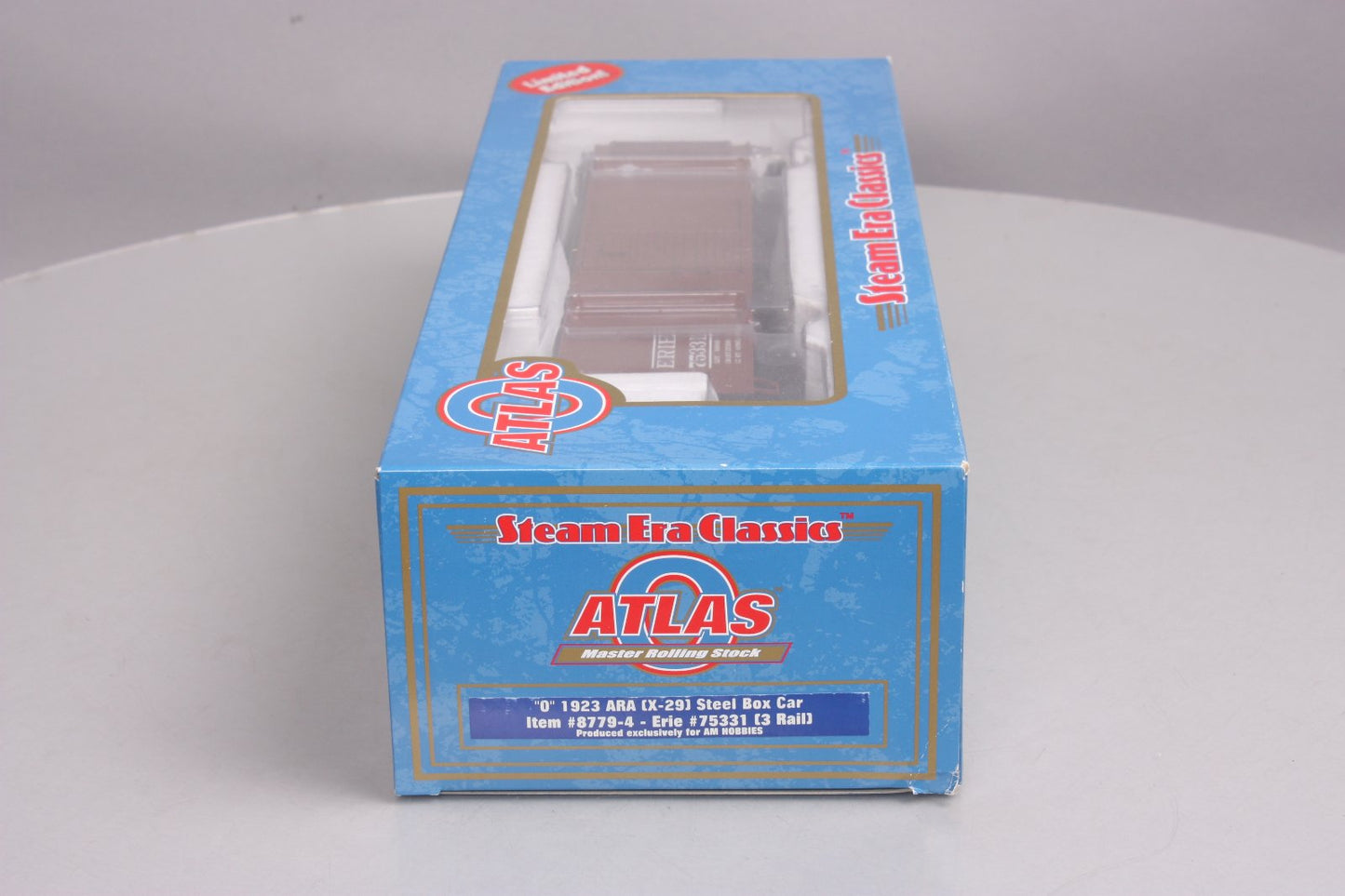 Atlas 8779-4 O Gauge 1923 Erie ARA (X-29) Steel Box Car (3 Rail) LN/Box