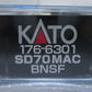 Kato 176-6301 BNSF SD70MAC Diesel Locomotive #9776 LN/Box