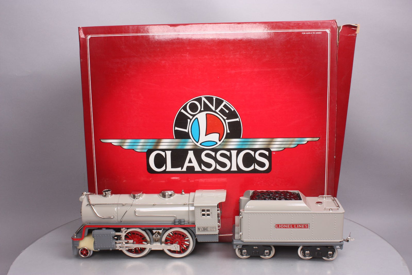 Lionel 6-13101 Standard Gauge 384E 2-4-0 Steam Locomotive and Tender LN/Box