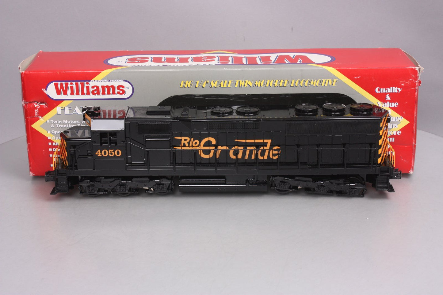 Williams 994050 O Gauge Rio Grande SD-45 Powered Diesel - 3 Rail LN/Box