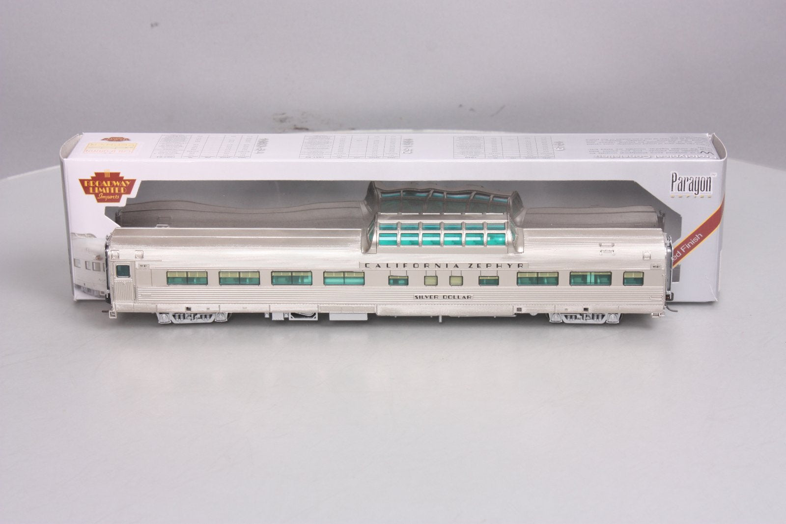 Broadway Limited 524 HO WP California Zephyr Silver Dollar Vista Dome Car #811