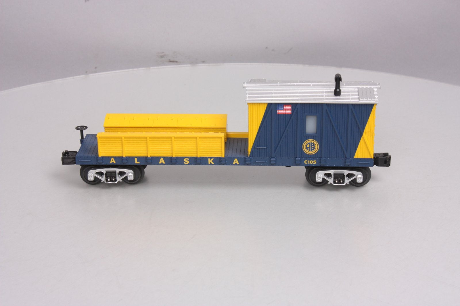 MTH 30-79122 O Gauge Alaska Railroad Crane Tender Car #C105 NIB