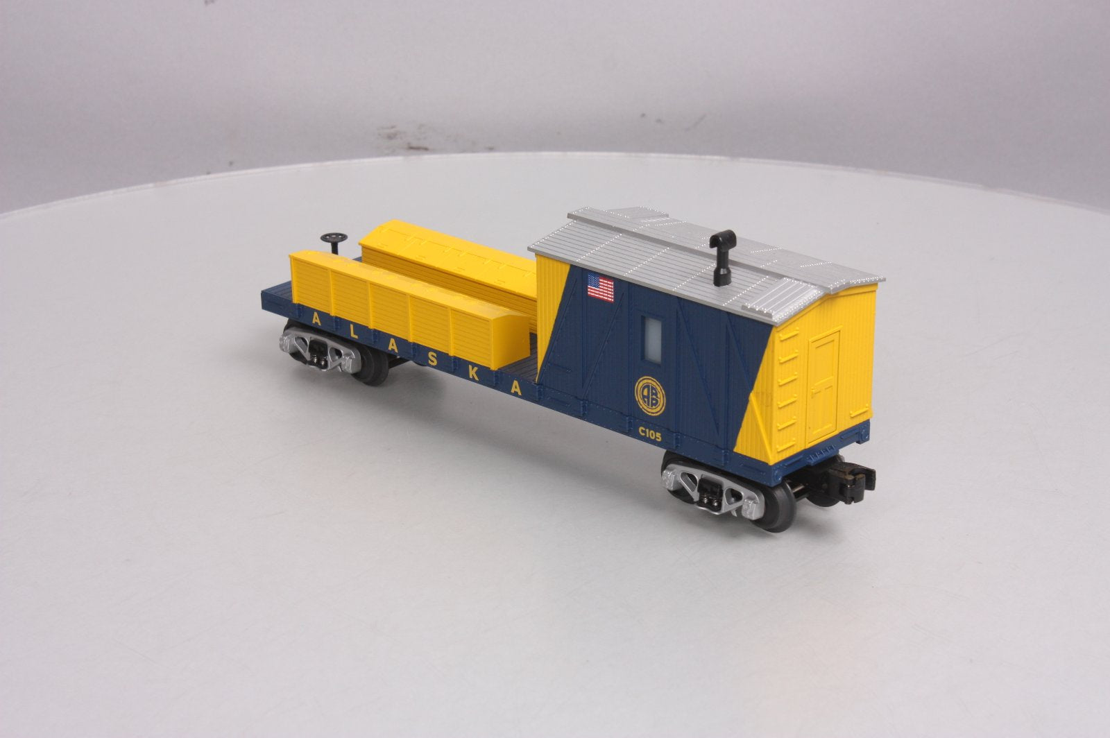 MTH 30-79122 O Gauge Alaska Railroad Crane Tender Car #C105 NIB