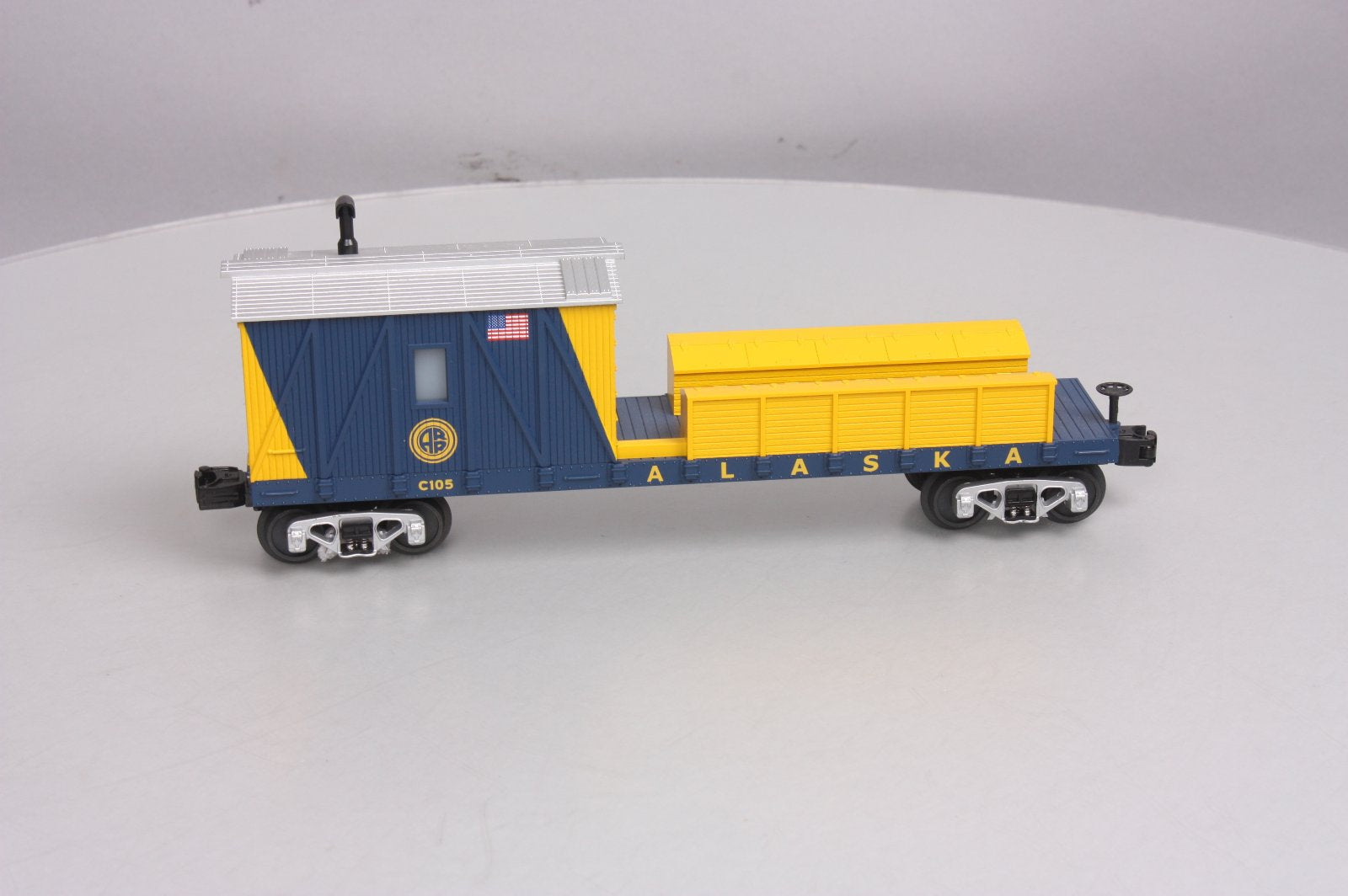 MTH 30-79122 O Gauge Alaska Railroad Crane Tender Car #C105 NIB