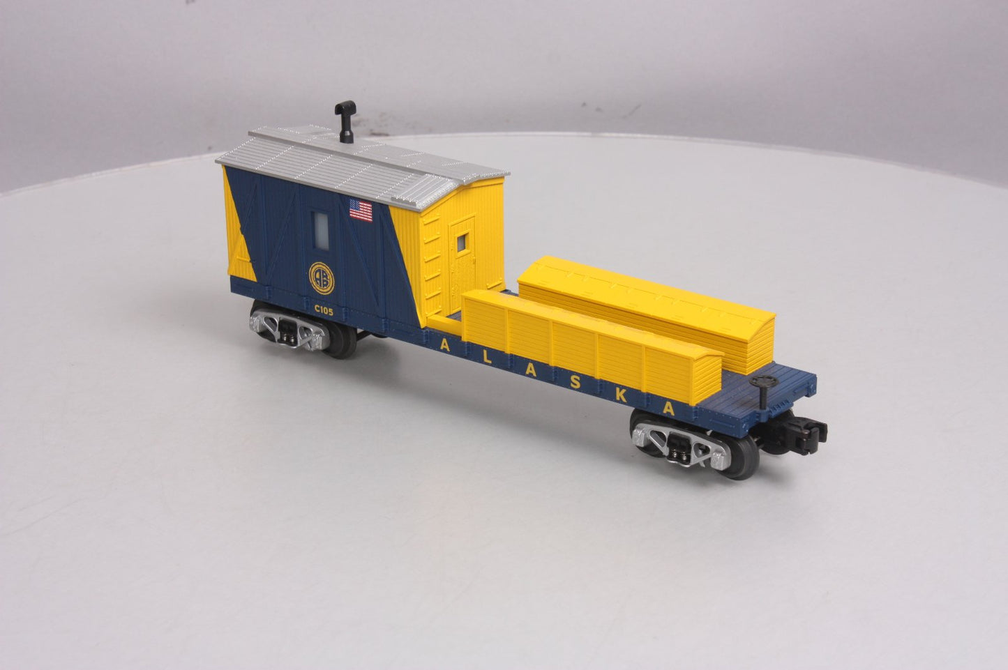 MTH 30-79122 O Gauge Alaska Railroad Crane Tender Car #C105 NIB