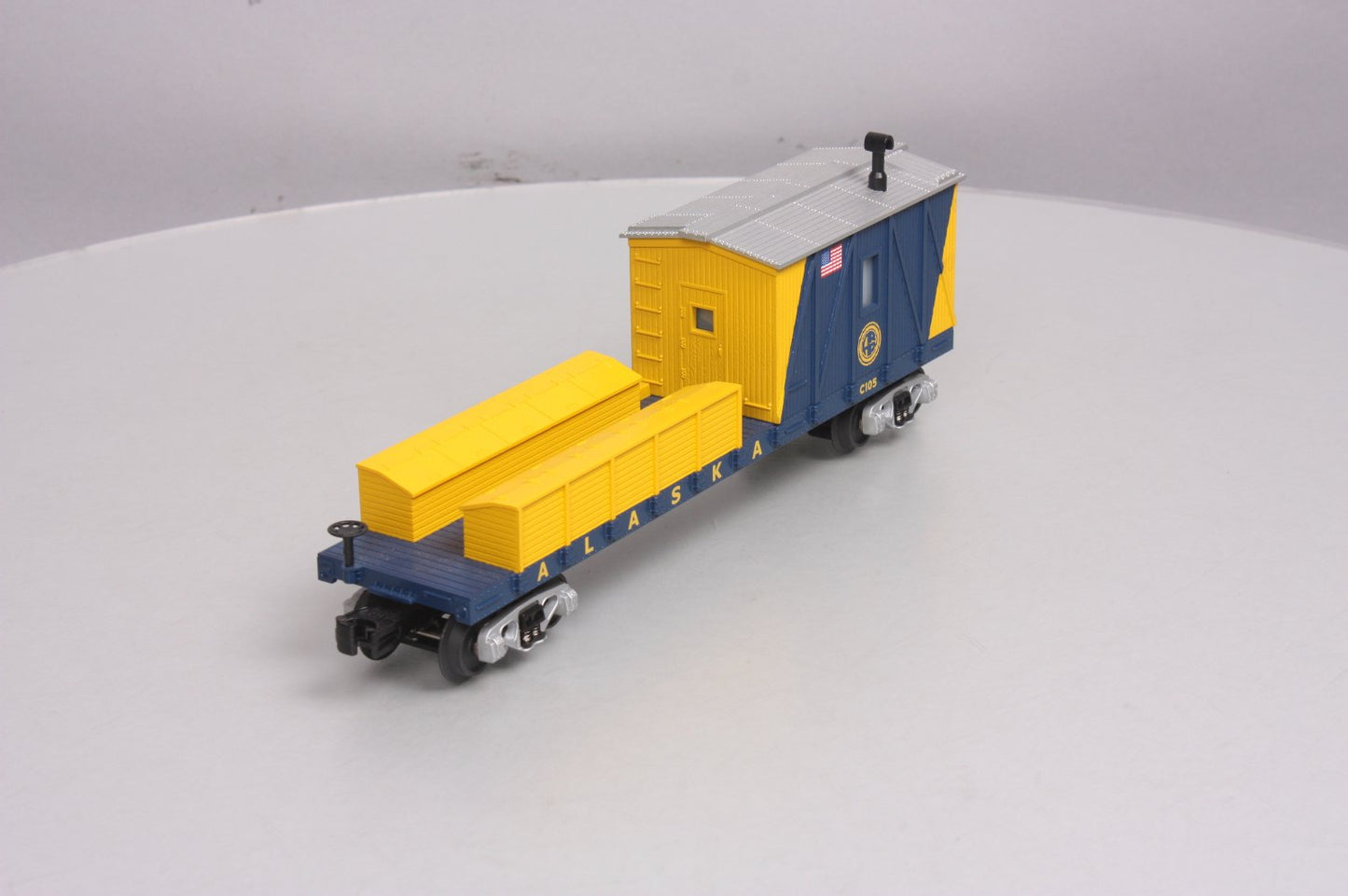 MTH 30-79122 O Gauge Alaska Railroad Crane Tender Car #C105 NIB