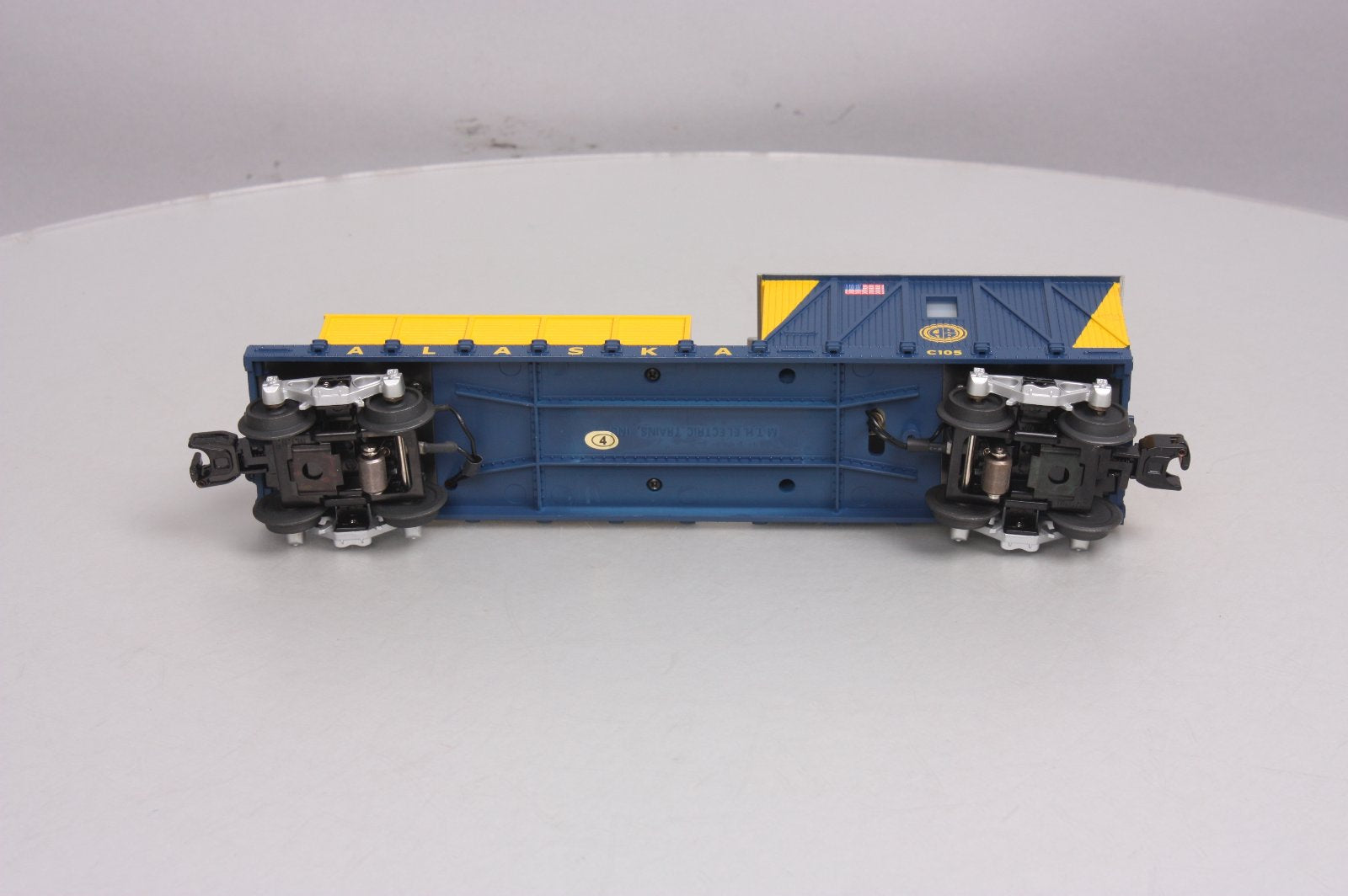 MTH 30-79122 O Gauge Alaska Railroad Crane Tender Car #C105 NIB