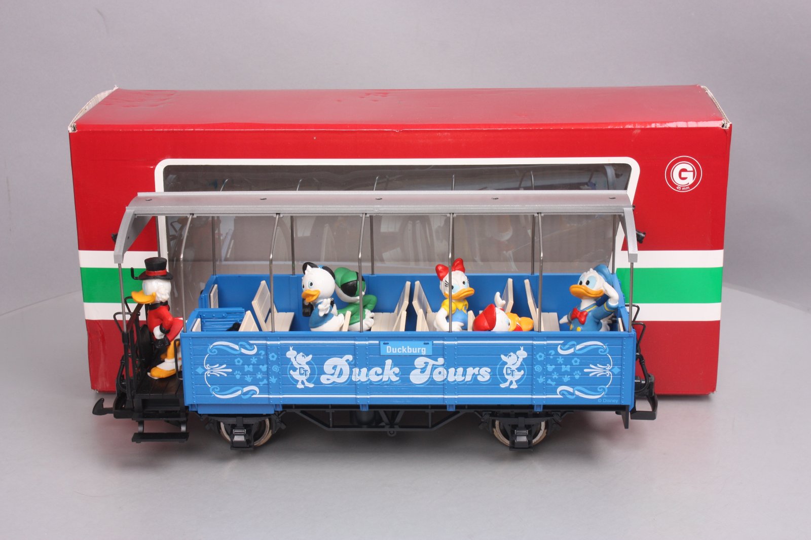 LGB 33250 G Scale Duckburg Duck Tours Sightseeing Car