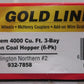 Walthers 932-7858 HO Scale BN Bethlehem 4000 3 Bay Hopper 6-Pack LN/Box