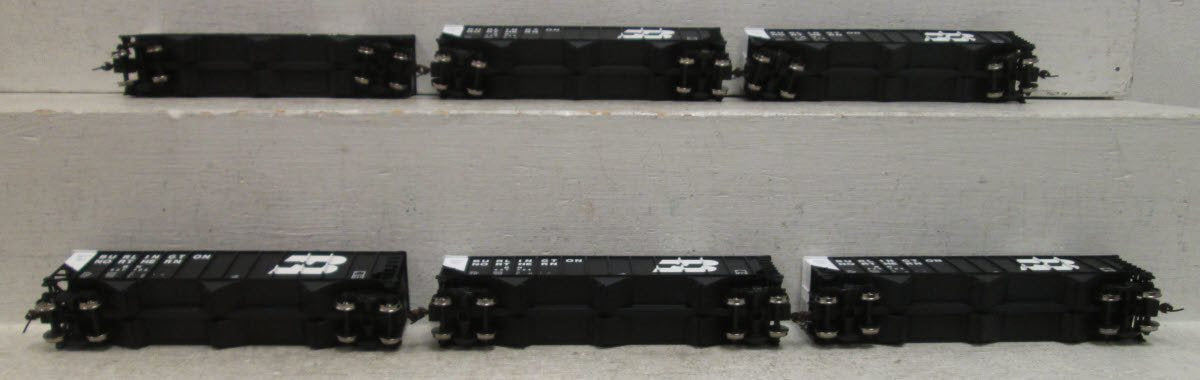 Walthers 932-7858 HO Scale BN Bethlehem 4000 3 Bay Hopper 6-Pack LN/Box
