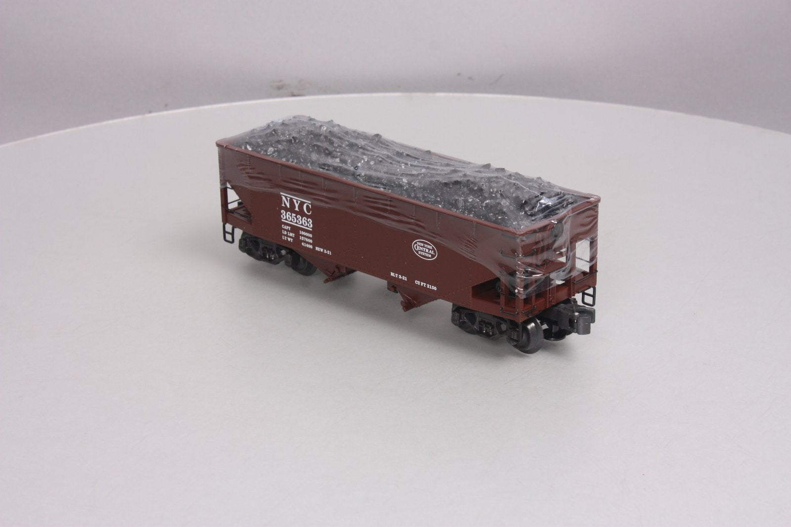 K-Line K6251-1752 O NYC Diecast Smooth Sided 2-Bay Hopper #365363 with Load LN/Box