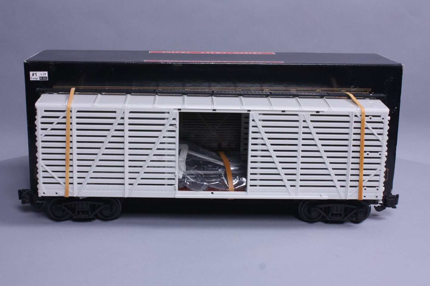 Aristo-Craft ART-46100 G Scale Undecorated Stock Car w/Plastic Wheels EX/Box
