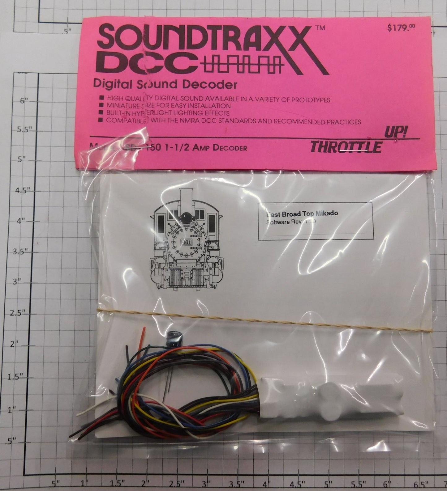 SoundTraxx DSD-150 Digital Sound Decoder- East Broad Top Mikado