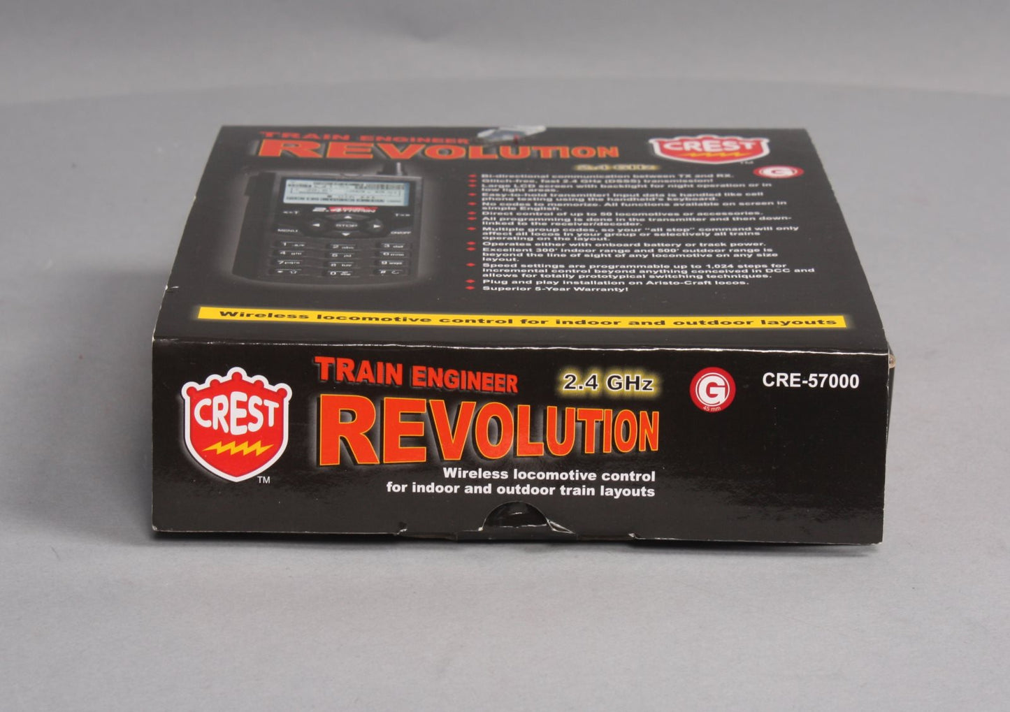 Crest 57000 Train Engineer 2.4 GHZ Transmitter Revolution Set w/Steam Sound