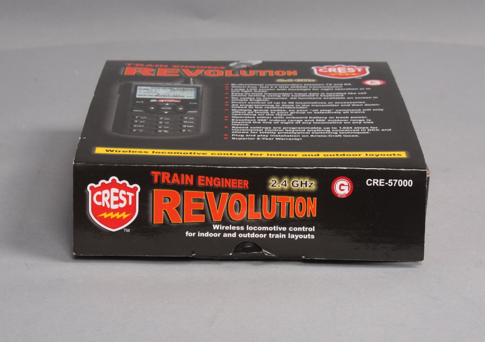 Crest 57000 Train Engineer 2.4 GHZ Transmitter Revolution Set w/Steam Sound