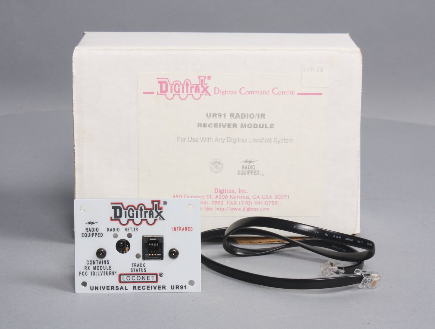 Digitrax UR91 Wireless Radio/IR Receiver Panel