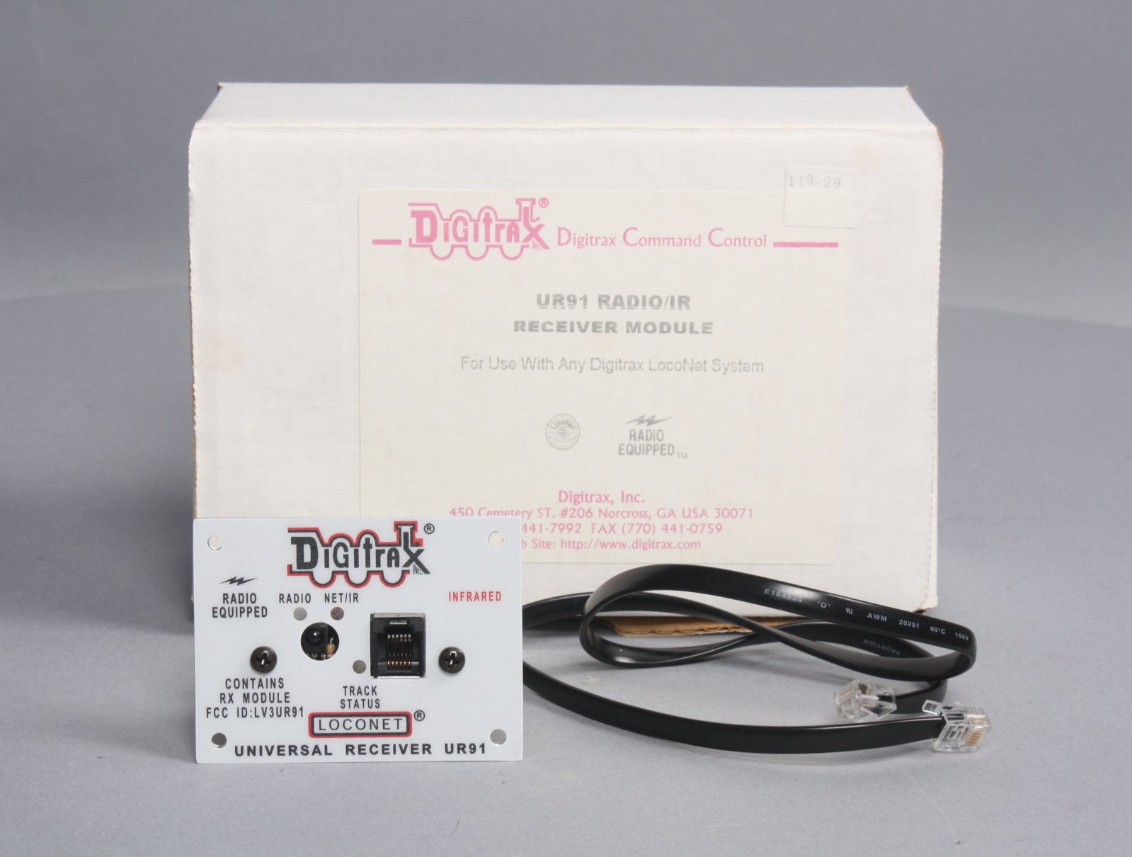 Digitrax UR91 Wireless Radio/IR Receiver Panel