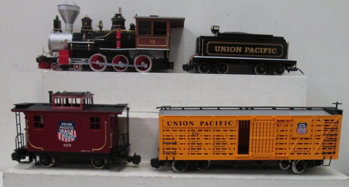Bachmann 90026 Golden Spike G Gauge Steam Train Set EX/Box