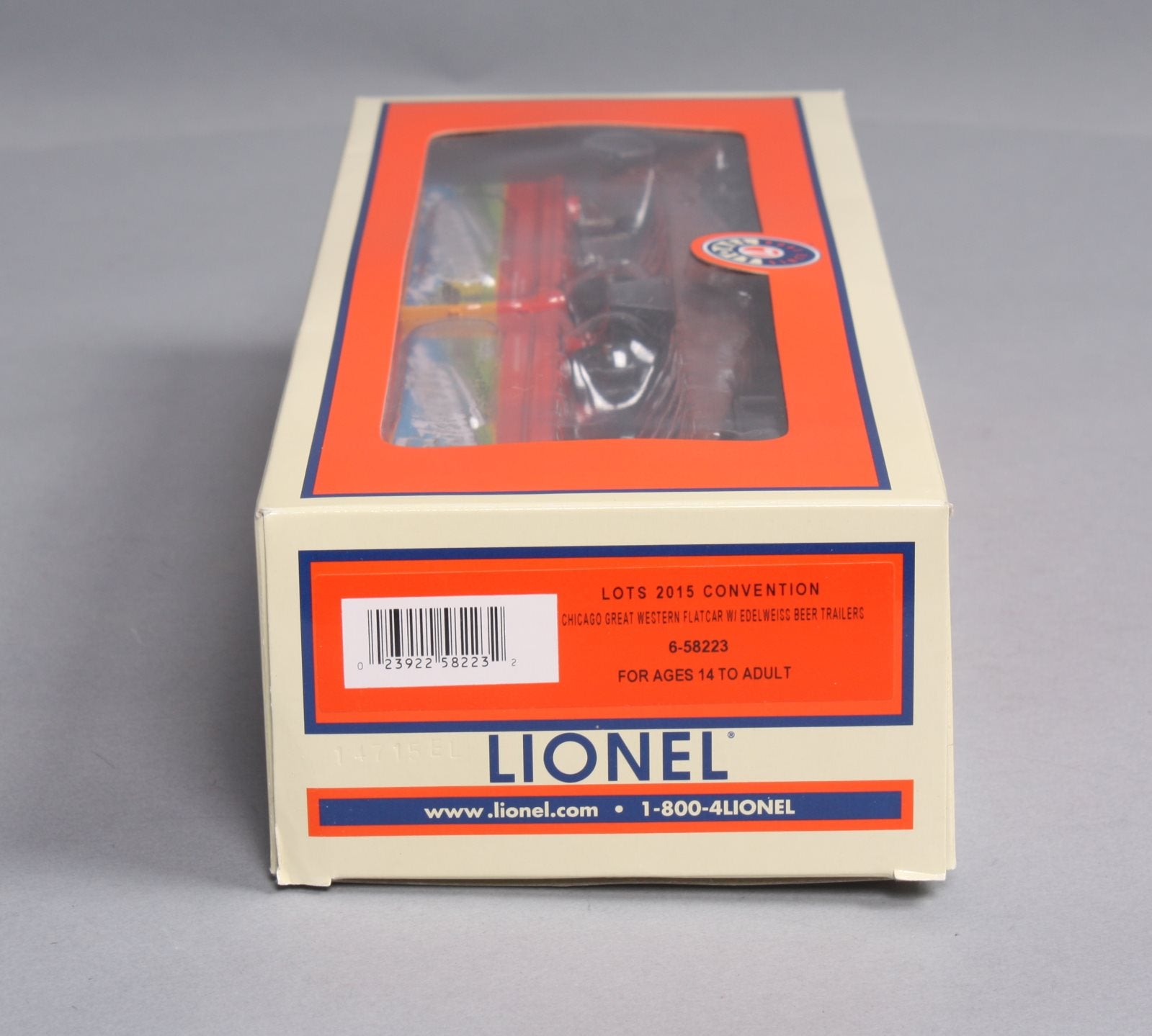 Lionel 6-58223 O Gauge LOTS 2015 Convention Flatcar w/Trailers LN/Box