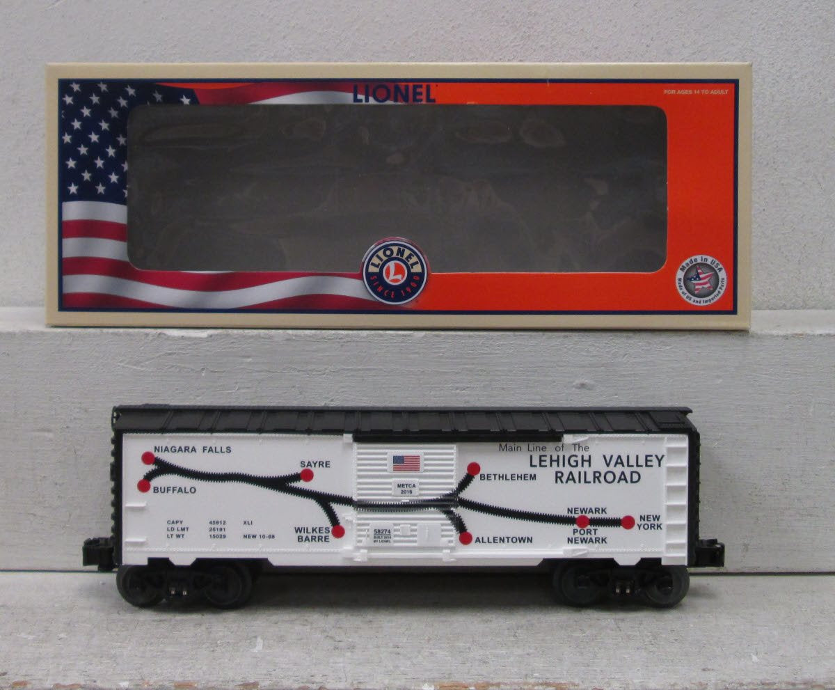 Lionel 6-58274 O Gauge METCA Lehigh Valley Map Boxcar #58274 LN/Box