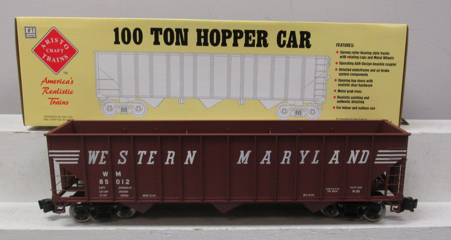 Aristo-Craft 41495 100 Ton Coal Hopper #85012 (Metal Wheels) LN/Box