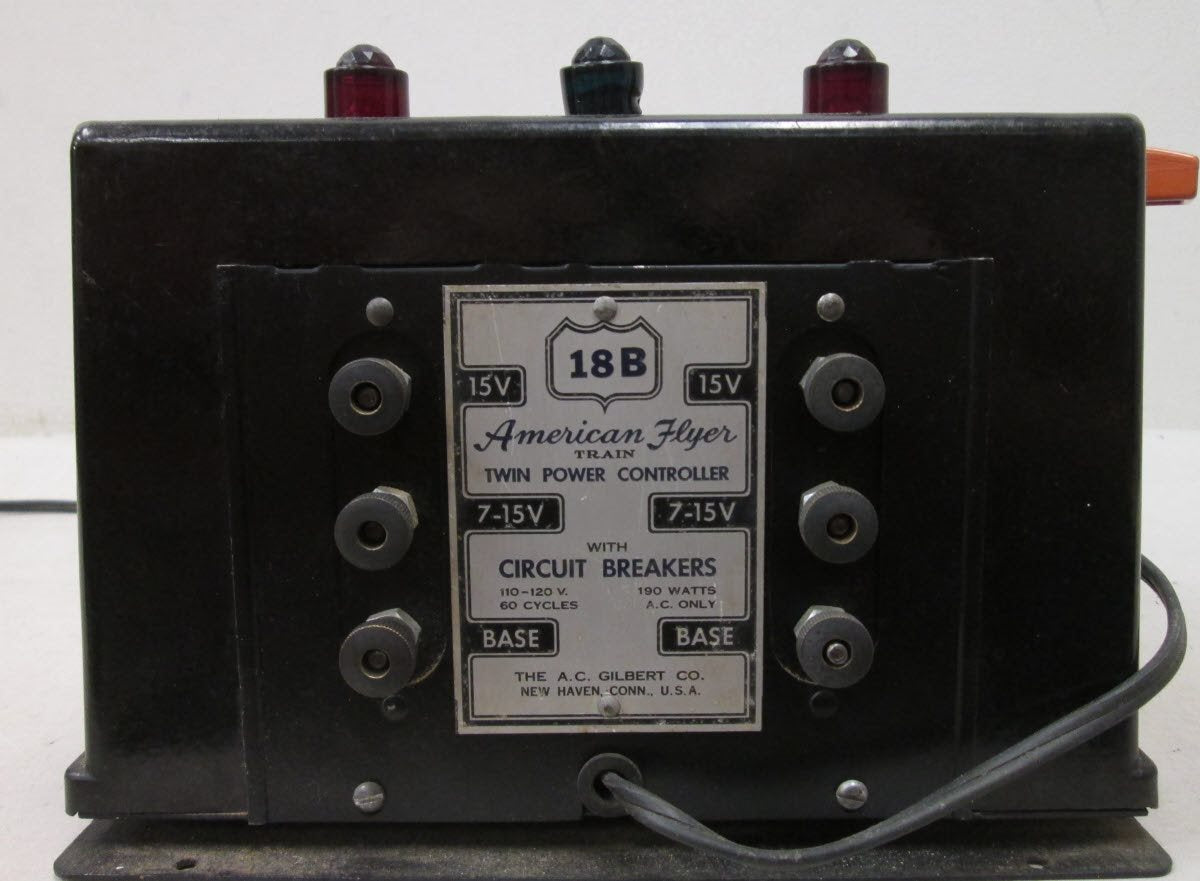 American Flyer 18B Vintage S 175 Watt Transformer - Runs 2 Trains