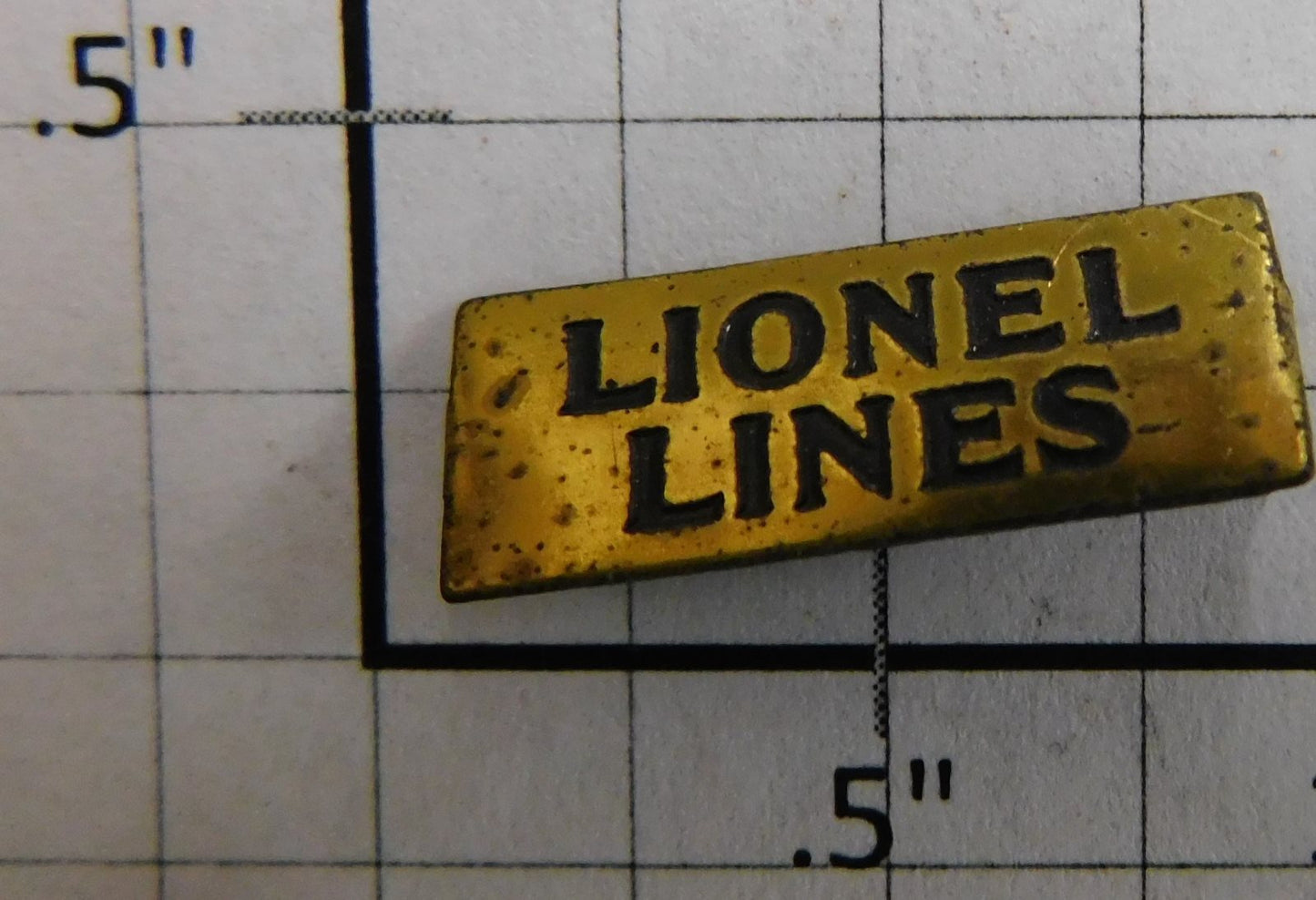 Lionel 815-4 Lionel Lines Brass Nameplate