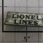 Lionel 815-4 Lionel Lines Nickel Nameplate