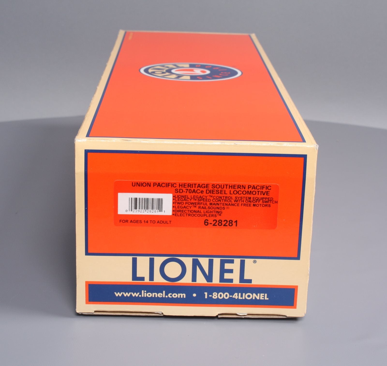 Lionel 6-28281 O Gauge SP/UP Heritage SD70ACe Diesel Locomotive #1996 LN/Box
