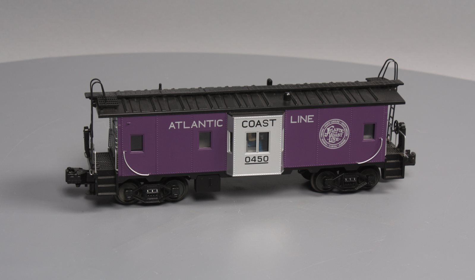 MTH 30-7783 Atlantic Coast Line Bay Window Illuminated Caboose #0450 LN/Box