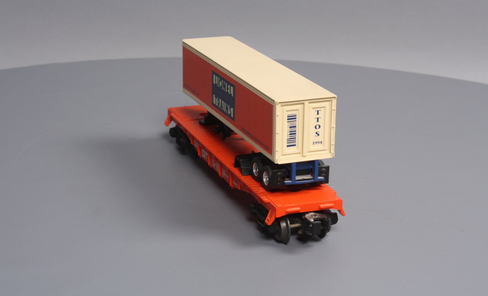 Lionel 6-52040 O Gauge GT TTOS Flatcar w/ Trailer LN/Box