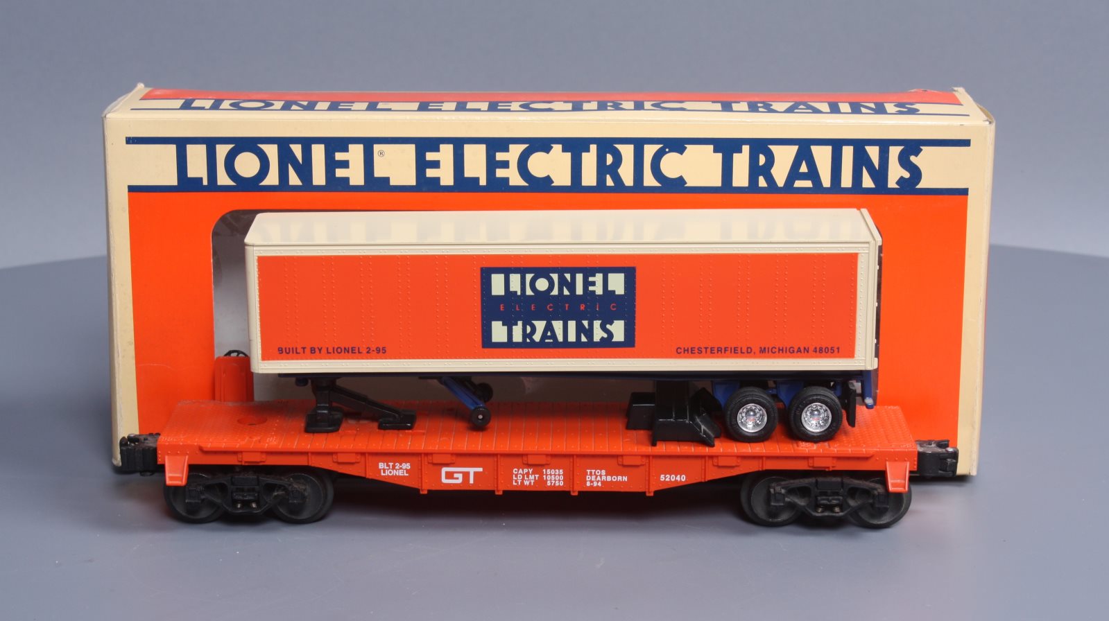 Lionel 6-52040 O Gauge GT TTOS Flatcar w/ Trailer LN/Box