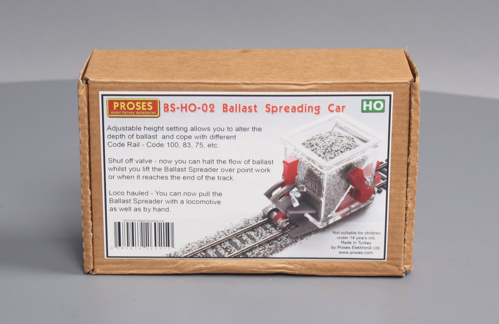 Proses Model Railway BS-HO-02 HO Ballast Spreading Car