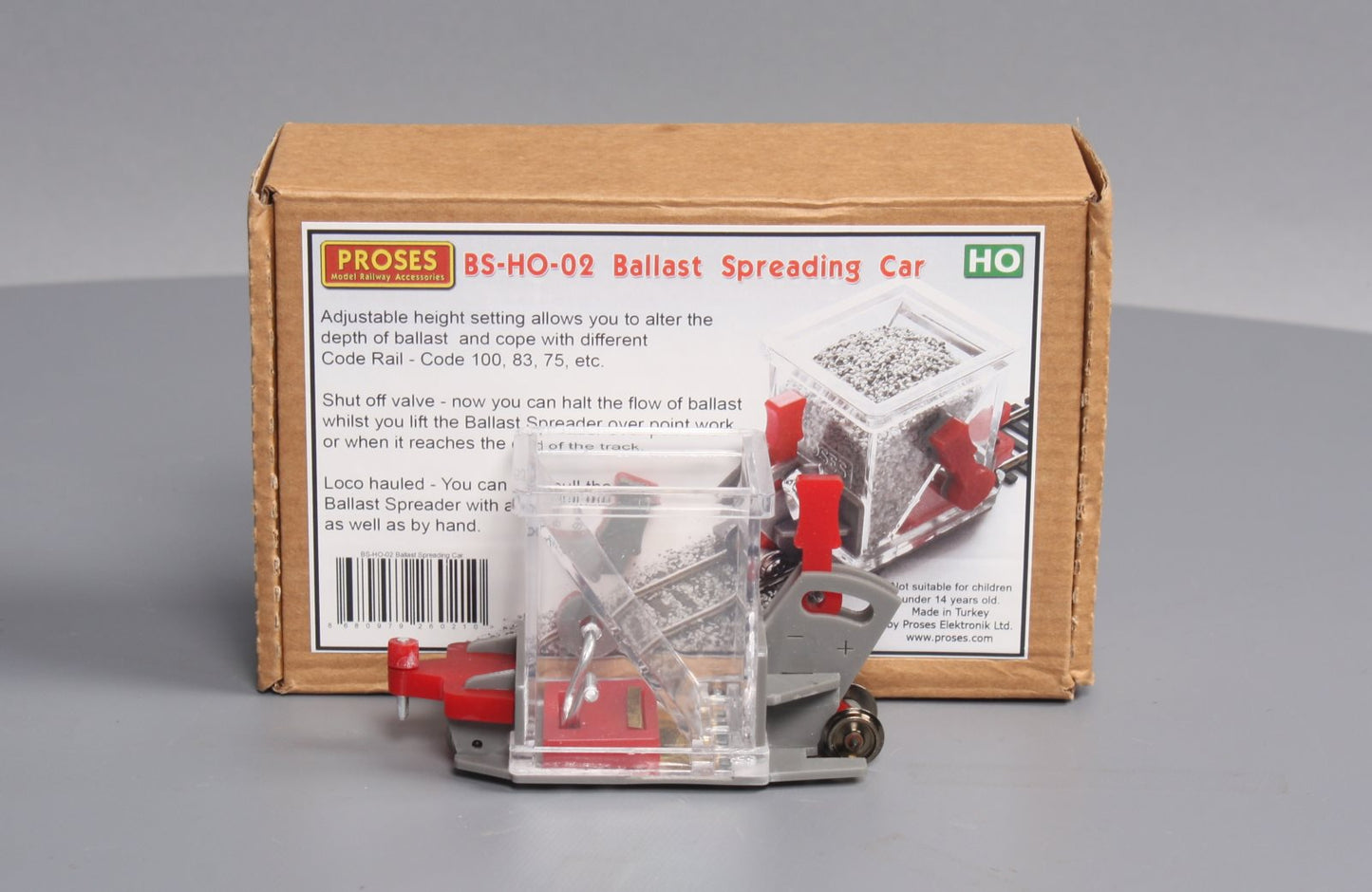Proses Model Railway BS-HO-02 HO Ballast Spreading Car