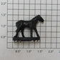 Lionel 9895-41X Black Horse Figure with Metal Disc