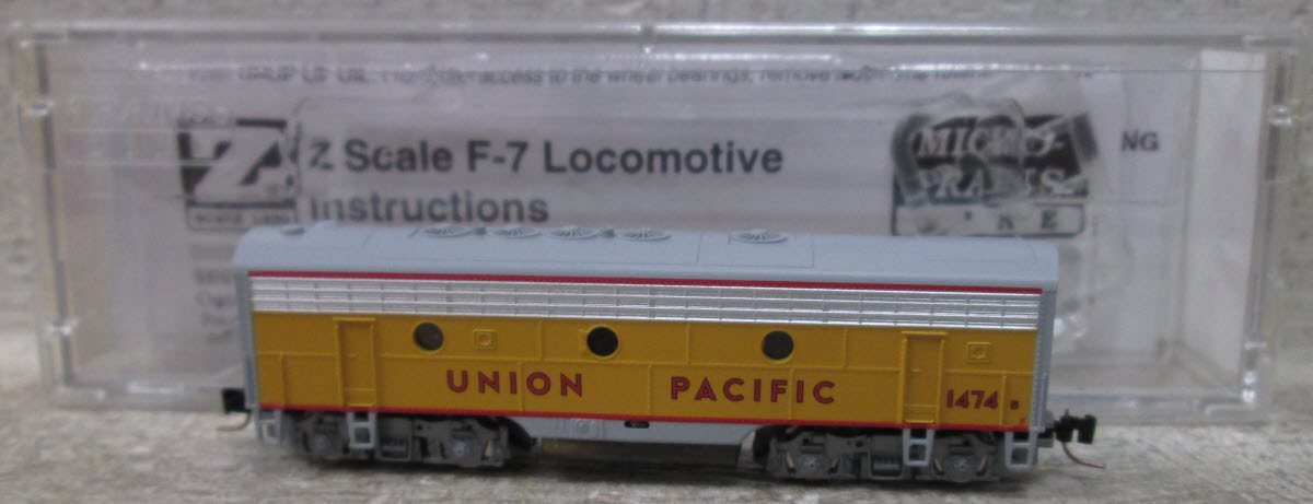 Micro-Trains 98002010 Z Union Pacific EMD F7B Diesel Locomotive #1474B