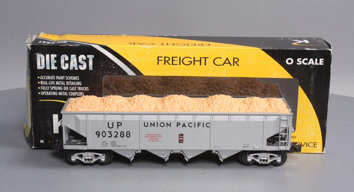 K-Line K623-2115 O Gauge Union Pacific Diecast 4-Bay Hopper #903288 LN/Box