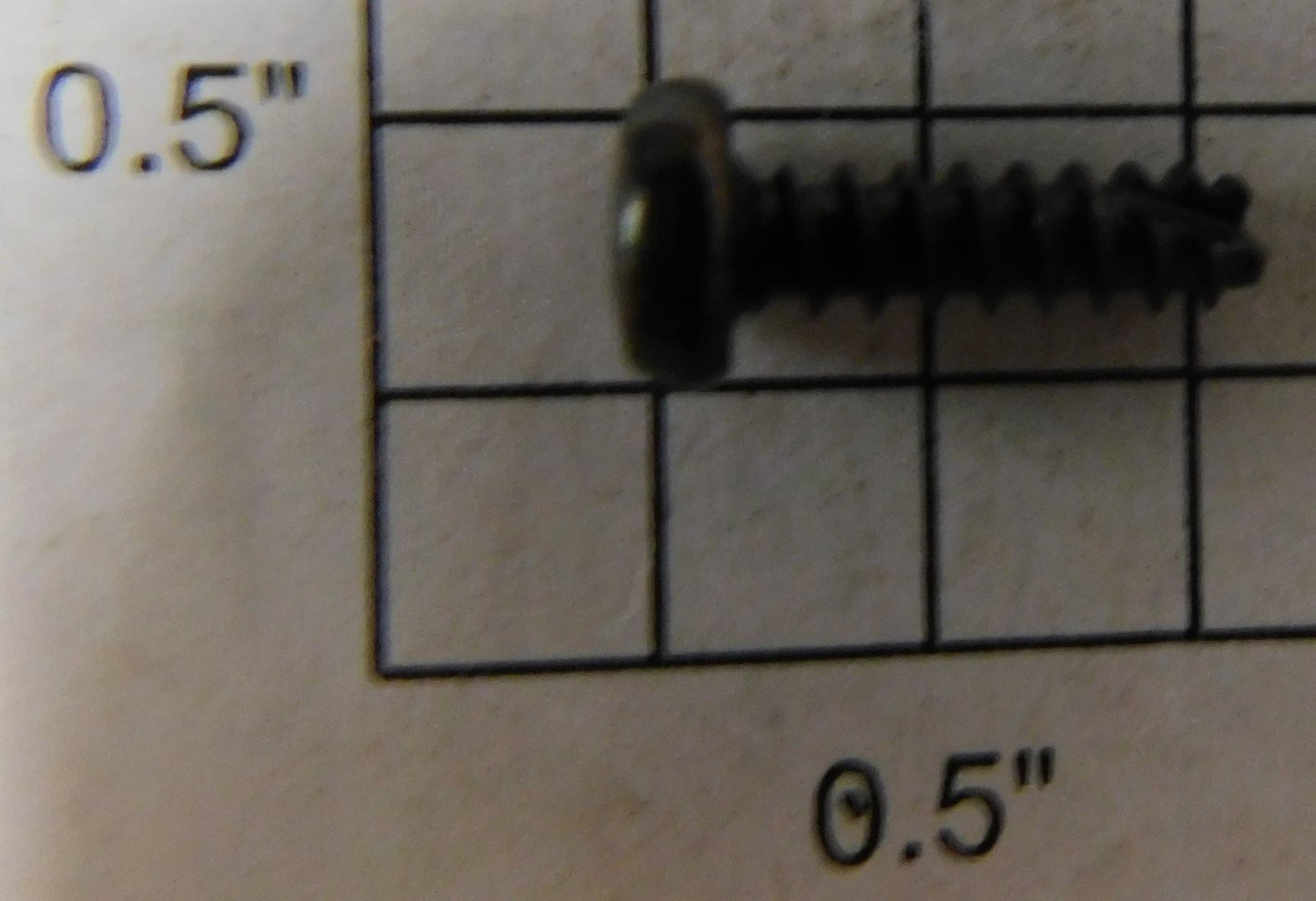 Lionel #6 x 7/16" Black Slotted Pan Head Self Tapping Screw