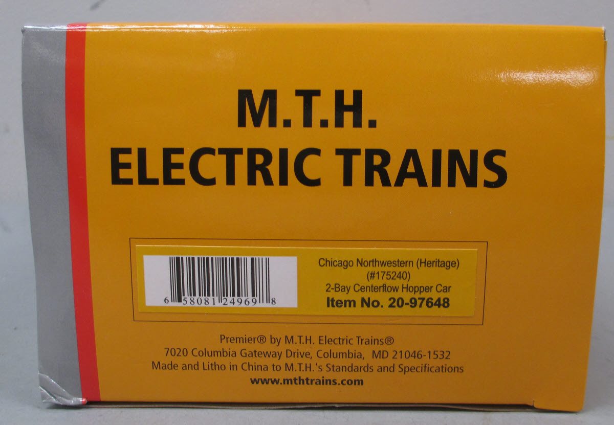 MTH 20-97648 O C&NW 2-Bay Centerflow Hopper #175240 LN/Box